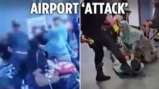 Two brothers charged over Manchester Airport brawl after man ‘kicked in face’ – as cops cleared