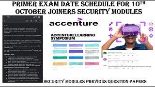 SECURITY DOMAIN PRIMER ASSESSMENT QUESTIONS | EXAM DATE DECLARED FOR 10TH OCTOBER JOINERS