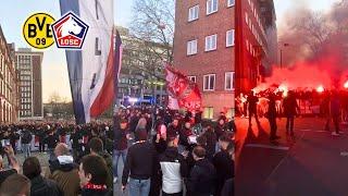 Lille Fans Take Over Dortmund Ahead of Champions League Match Against Borussia Dortmund