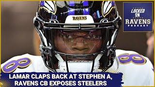 Lamar Jackson claps back at Stephen A Smith for slander attack, Baltimore Ravens CB exposes Steelers