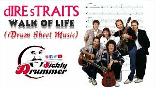 DIRE STRAITS - WALK OF LIFE (DRUM SHEET MUSIC)