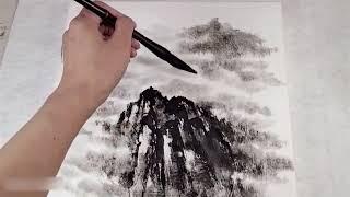 Chinese ink brush painting - Landscape Painting