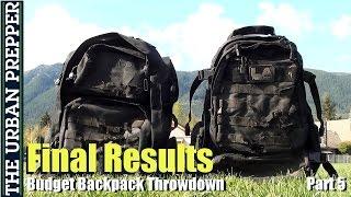 Budget Backpack Throwdown: Final Results (5/5) by TheUrbanPrepper