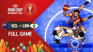 New Zealand  - Lebanon  | Basketball Full Game - #FIBAASIACUP 2022