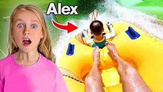 WATERSLIDES at SIAM WATERPARK TENERIFE | Gaby and Alex Family Vlogs