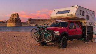 CtW 47 // Finding Camping at Lone Rock Beach on Lake Powell Full-Time Truck Camper Living