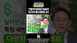 그렇게 바라던 연금이 드디어 출시됐습니다