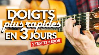 BOUGER les doigts PLUS RAPIDEMENT à la guitare (test et exercices pour débutants)