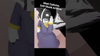 My DnD Skunk gals here Meet Cathrine! #skunkgirl #blender #animation #3danimation #skunk #furry #dnd