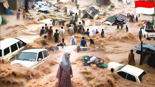 Resurrection floods submerge dozens of villages in Sukabumi. Indonesian terrifying scenes