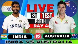 IND vs AUS Test: India vs Australia 1st Test Day 4 | Live Score & Commentary | IND vs AUS BGT 2024