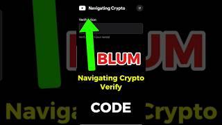 Blum Navigating Crypto Verify | Blum Today Combo | #blum #dailycombo #crypto