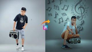 How To Edit Photo Like Studio In Picsart || Picsart Creative Photo Editing Tutorial - Aryan Editz