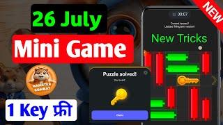 Mini Game Solved 26 July | Hamster Kombat Mini Game Puzzle Solved 26 July