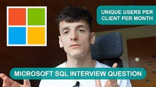 Microsoft SQL Interview Question for Data Scientists and Data Analysts (StrataScratch 2024)