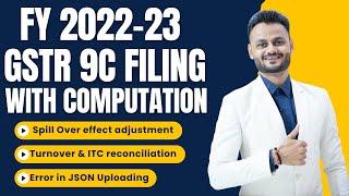 Live Demo of GSTR 9C Filing for FY 2022 23 with Complete working ft @skillvivekawasthi