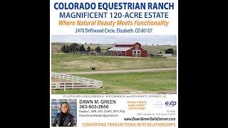 Discover Your Colorado Dream: 120-Acre Equestrian Ranch, Elizabeth Colorado 80107