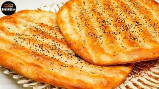 NAAN BREAD / AFGHANI NAAN / EASY NAAN RECIPE // طرز تهیه نان پنجه کش افغانی / نان بربری ایرانی