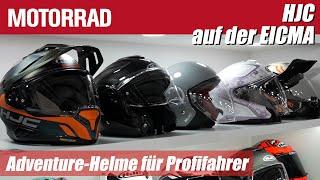 HJC Adventure-Helme 2025 für Profifahrer | Coffee Stop: EICMA Neuheiten & Premium-Motorradhelme