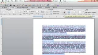 How to Get a Watermark to Appear in a Table in Microsoft Word : Microsoft Word Basics