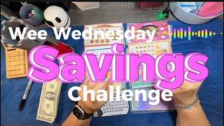 Wee Wednesday Mini Savings Challenge/ 4complete/ sinking funds/ savings/ How much will I save?/