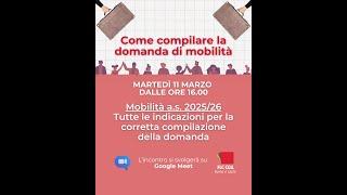 Domande Mobilità 25/26 - Incontro Online