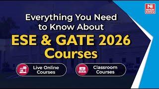 ESE & GATE 2026 Courses | MADE EASY Classroom Course & Live-Online Batches | Enroll Now