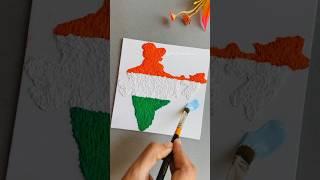 Independence day craft ideas/ Tissue paper art #youtubeshorts #shorts #india