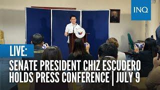 LIVE: Senate President Chiz Escudero holds press conference | July 9