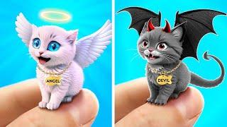 Good vs Evil Kittens  Epic Pet Gadgets & DIY Fun Crafts