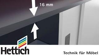 SysLine S Schiebetürsystem: Tür- und Oberbodenstärke ab 16 mm