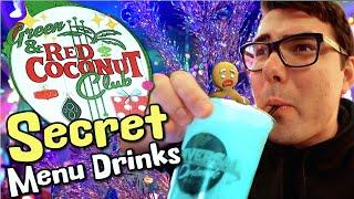 Universal Studios NEW Secret Menu Drinks | Green & Red Coconut Club