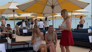 TANJONG BEACH CLUB SINGAPORE   | SENTOSA SINGAPORE | WALKING BEACH TOUR | Beach Time Summer |