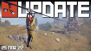 First look at ziplines and trainlines! | Rust Update 25th March 2022