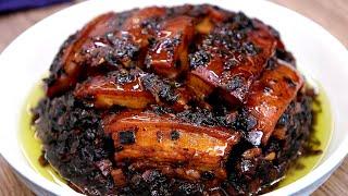 The recipe of braised pork with Meicai