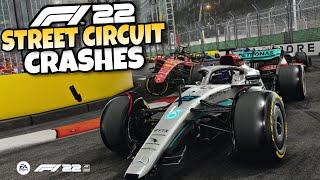 F1 22 STREET CIRCUIT CRASHES #2