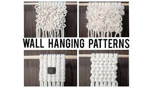 MACRAME WALL HANGING PATTERNS