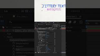 Jittery Text in After Effects (Simple Tutorial)