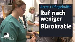 Ärztliche Anordnung nur wegen Schürfwunde: Ärzte und Pflegekräfte fordern weniger Bürokratie | BR24