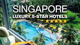 Top 10 Best 5-STAR Hotels in Singapore | Marina Bay Sands, JW Marriott, Fullerton Hotel (full tour)