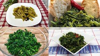 Contorni Invernali: 4 Ricette Facili- Cardi, Cicoria, Spinaci, Friarielli o cime di rapa