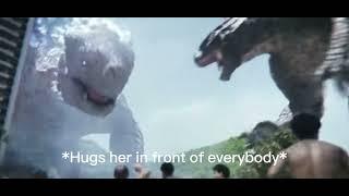 Godzilla hugging Shimo compilation