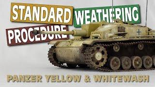 STUG F/8 | Standard Weathering Procedure  (Full Weathering Tutorial for Model Tanks)