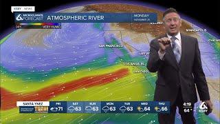 On and off rain from late Friday to Monday