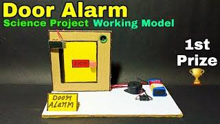 How to make a door alarm project | Door open detector alarm | Door open detector working model