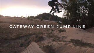 BMX Crushing "Double Black" jump line at Gateway Green Portland Oregon fall 2022 - Refreshed jumps!