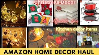 Amazon Home Decor Haul l Amazon home decor items under Rs 500 l affordable christmas decor items