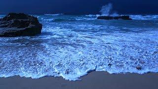 Falling Asleep With The Waves On A Peaceful Night - Deep Sleeping On A Beach In Portugal