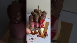 Клубничный торт  #клубникавшоколаде #strawberry #chocolate #торт #cake #berry #food #клубника