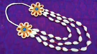 Cotton Garland For Ganpati | Cotton Garland Making | Cotton Garland Making For God | Punekar Sneha